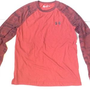 Under Armour Red Long Sleeve Shirt Youth XL